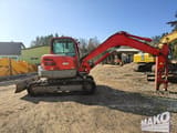2017 Volvo ECR88D crawler excavator side view