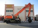 2017 Hitachi Zaxis 360W wheel excavator, side view