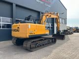 2007 Hyundai R140LC-7A crawler excavator, rear three-quarter view