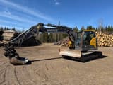 2017 Volvo ECR145EL crawler excavator side view