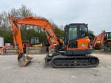 2022 Doosan DX85R-3 crawler excavator, side view