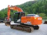 2017 Hitachi Zaxis 210LC crawler excavator, rear three-quarter view