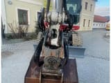 2017 Takeuchi TB295W wheel excavator front view of bucket and boom
