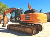 2020 Hitachi ZX300LCN-6 crawler excavator, rear three-quarter view