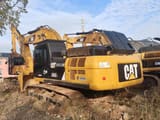 2020 Caterpillar 330D crawler excavator, rear three-quarter view