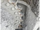 2014 Hitachi ZX670 crawler excavator track drive sprocket detail