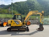 2006 Komatsu PC 75R mini excavator, side view