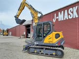 2022 XCMG XE80E crawler excavator, side view