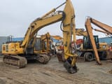 2015 Komatsu PC360LC-10 crawler excavator, rear three-quarter view