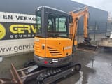 2019 CASE CX26C mini excavator, front three-quarter view