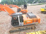 2014 Hitachi Zaxis 350HG crawler excavator, high-angle side view