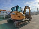2012 JCB 8085ZTS mini excavator rear three-quarter view