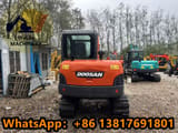 2023 Doosan DH60-7 mini excavator, rear view