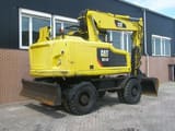 2017 Caterpillar M318F wheel excavator, rear three-quarter view