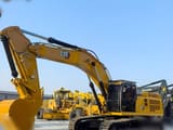 2019 Caterpillar 349D2 crawler excavator, side profile view