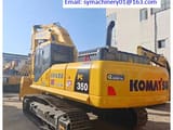 2024 Komatsu PC350 crawler excavator, rear three-quarter view