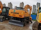 2017 Hyundai R210W-7 wheel excavator, rear view