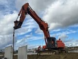 2008 Hitachi ZX470LCH-3 demolition excavator, side view