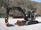 2020 Volvo ECR88D mini excavator, side profile view