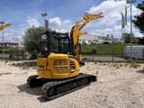 2023 Komatsu PC45 MR-5 mini excavator, rear three-quarter view