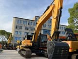 2024 Hyundai R305LC-9S crawler excavator, front three-quarter view