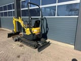 2016 Yanmar VIO10-2A mini excavator, rear three-quarter view