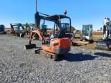 2013 Kubota KX015-4 mini excavator, rear three-quarter view