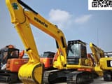 2022 Komatsu PC160 crawler excavator, front three-quarter view