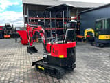 2025 Captok CK13 mini excavator, rear three-quarter view