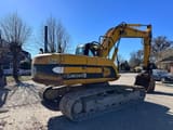 2007 JCB JS220LC crawler excavator, rear three-quarter view