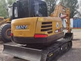 2020 Sany SY60C mini excavator, rear three-quarter view