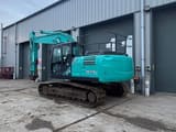 2019 Kobelco SK210LC-10 crawler excavator, rear three-quarter view