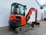 2020 Kubota KX037-4 mini excavator, rear three-quarter view