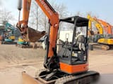 2015 Hitachi ZX30U-5A mini excavator, front three-quarter view