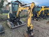 2019 Yanmar VIO 33-6 mini excavator, front three-quarter view