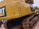 Caterpillar 349D2 crawler excavator rear three-quarter view