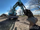 2015 Bobcat E62 mini excavator, front-side view