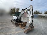 2017 Bobcat E50 crawler excavator, front three-quarter view