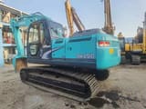 2019 Kobelco SK200-8 crawler excavator, rear three-quarter view
