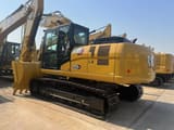 2026 Caterpillar 323GX crawler excavator, rear three-quarter view
