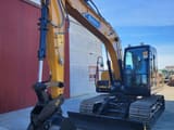 2022 Sany SY135C crawler excavator, front three-quarter view
