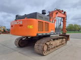 2018 Hitachi Zaxis 490LCH crawler excavator, rear three-quarter view