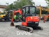 2018 Kubota U36-4 mini excavator, front three-quarter view