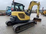 2017 Yanmar VIO80-1A mini excavator, rear three-quarter view