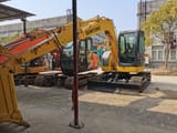 2016 Sumitomo SH75 mini excavator, front three-quarter view