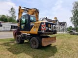 2012 JCB JS175W wheel excavator, rear three-quarter view