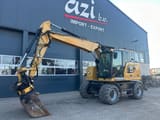 2017 Caterpillar M314F wheel excavator, side profile view