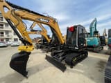 2024 Sany SY60C mini excavator, front three-quarter view