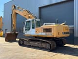 2006 Liebherr R934C crawler excavator, rear three-quarter view