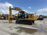 Caterpillar 320D Raupenbagger (2023) Seitenansicht
